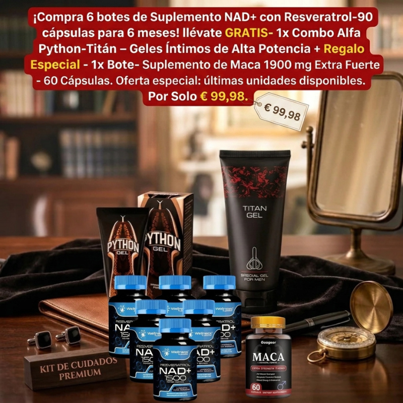 Suplemento liposomal NAD+ con Resveratrol-90 cápsulas para mujeres y hombres
