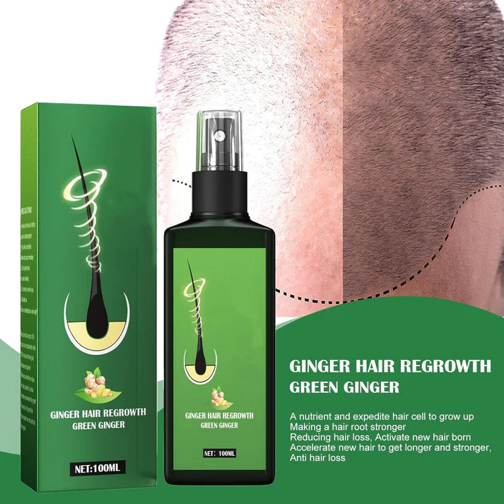 Kit: Champú para canas 500ml negro + Spray de Crecimiento del Cabello