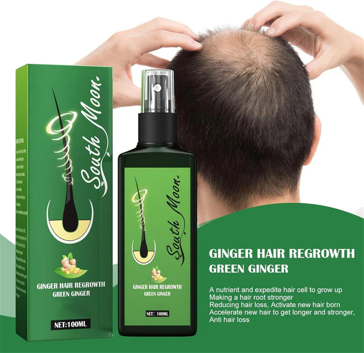 Kit: Champú para canas 500ml negro + Spray de Crecimiento del Cabello