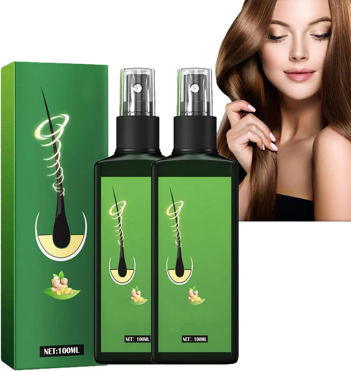 Kit: Champú para canas 500ml negro + Spray de Crecimiento del Cabello