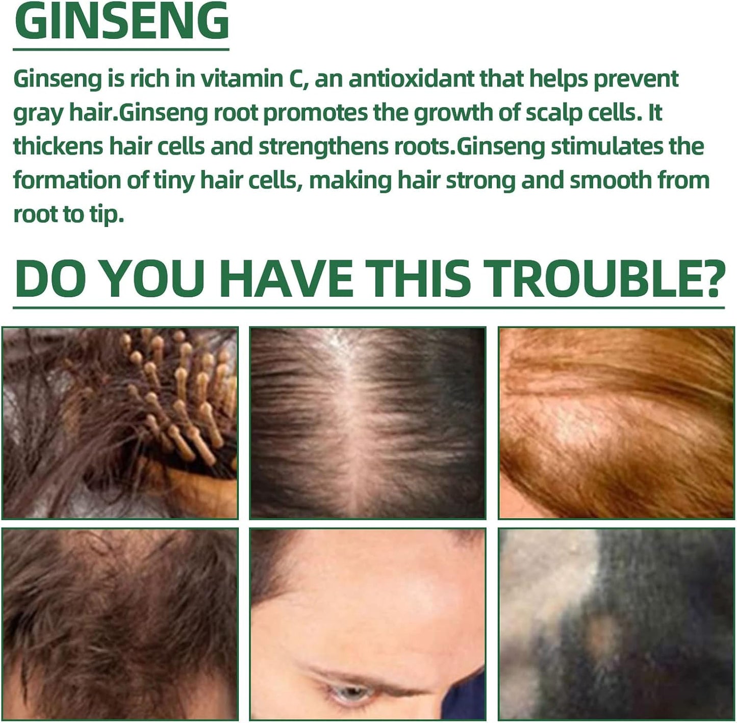 Spray de Ginseng para el Crecimiento del Cabello 100ml