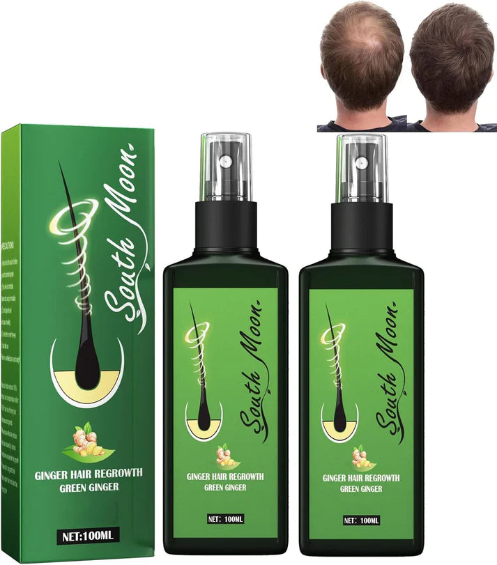 Kit: Champú para canas 500ml negro + Spray de Crecimiento del Cabello