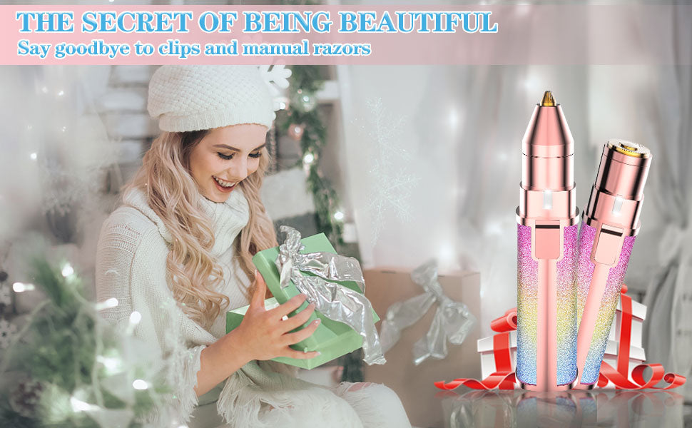 Kit depilación facial + Lápiz de Maquillaje 4 en 1