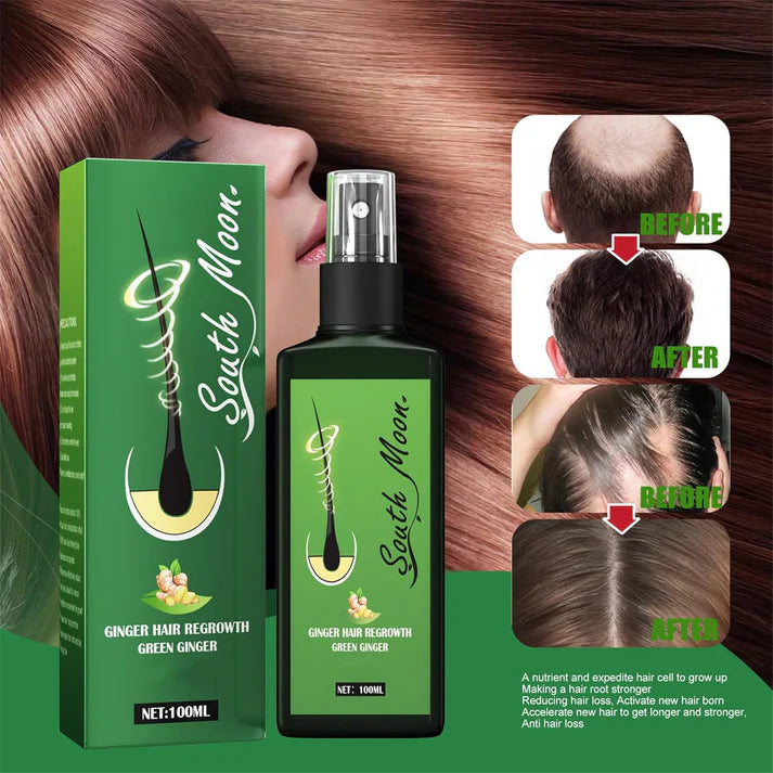 Kit: Champú para canas 500ml negro + Spray de Crecimiento del Cabello