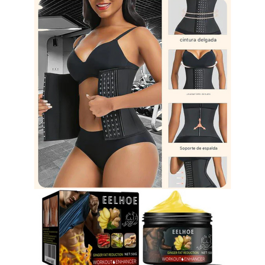 Kit Faja Moldeadora M + Crema de Reducción de Grasa
