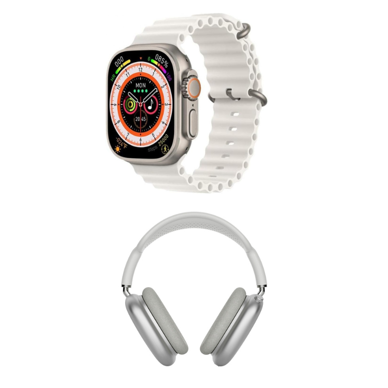 Kit Smartwatch Ultra Pro + Auriculares PRO Max