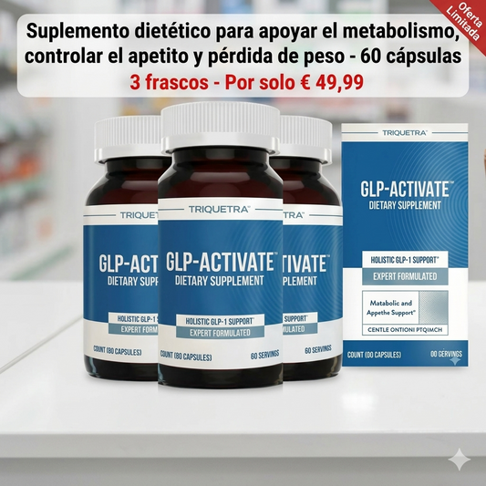 Suplemento dietético para apoyar el metabolismo, controlar el apetito y pérdida de peso - 60 cápsulas - 3 frascos