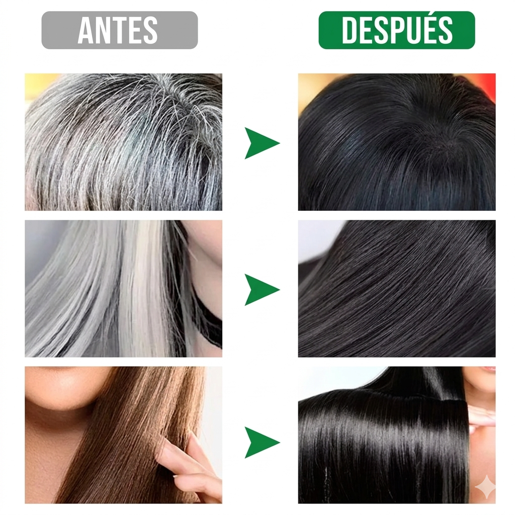 Champú para canas 100ml negro- 2 unidades