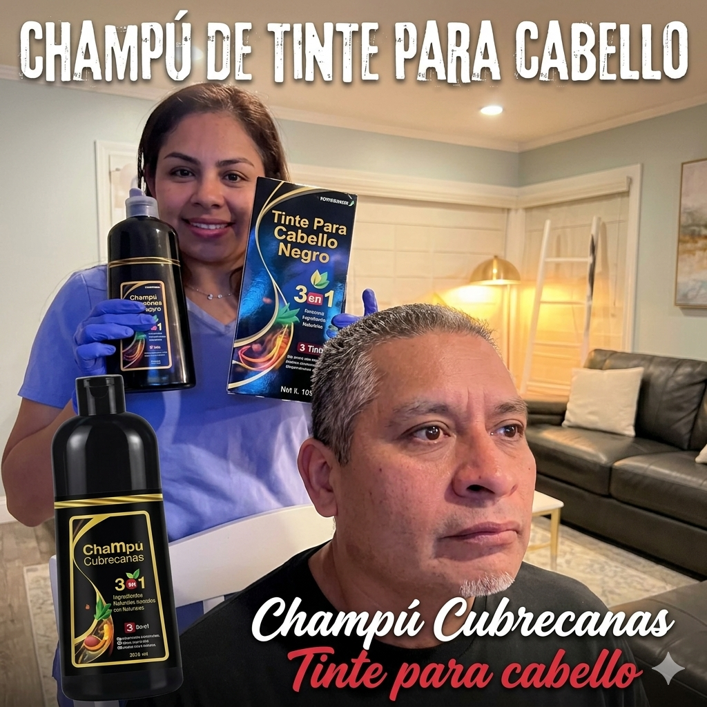 Champú para canas 100ml negro- 2 unidades