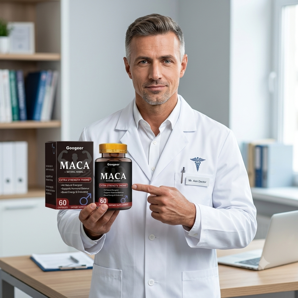 Suplemento de Maca 1900 mg Extra Fuerte - 60 Cápsulas