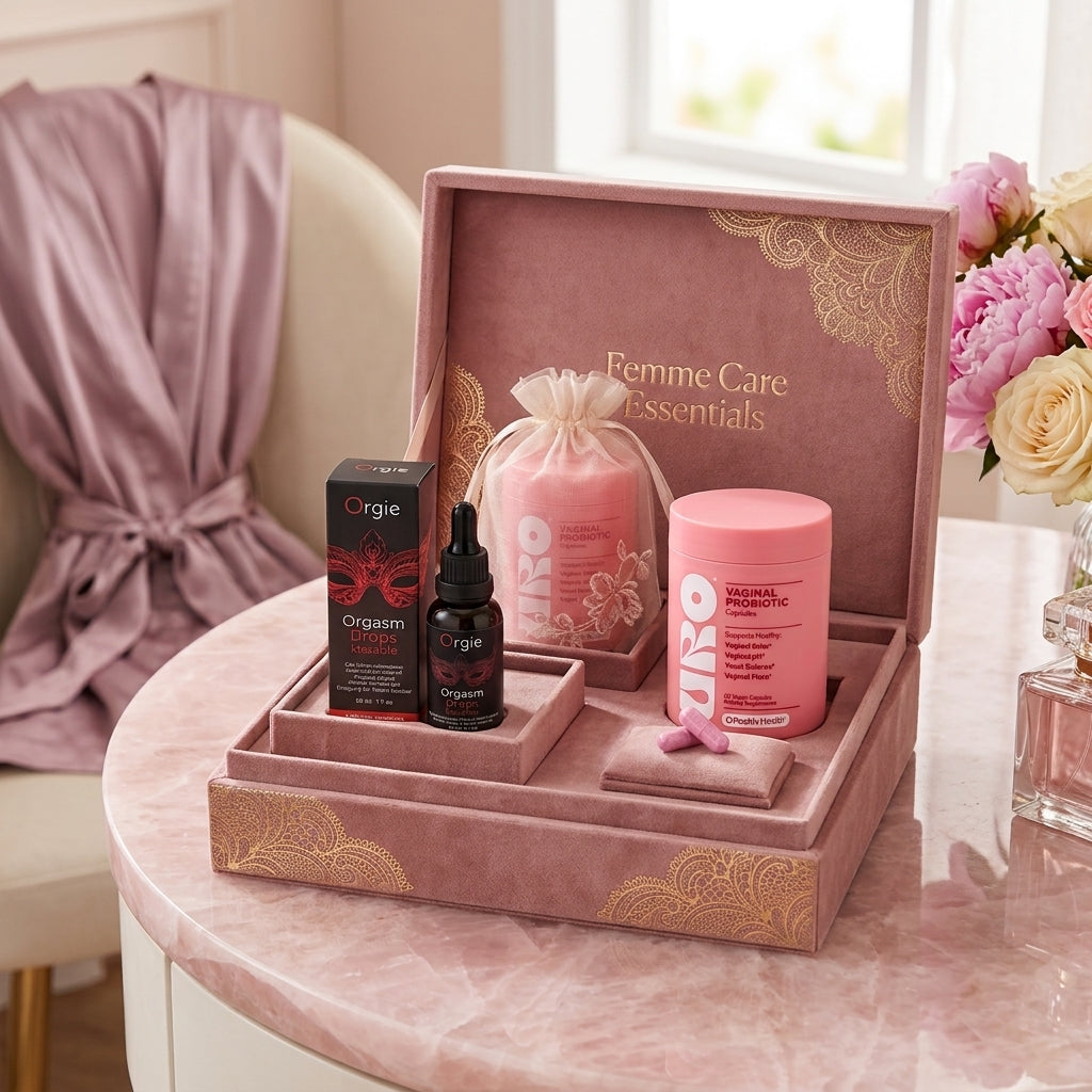 Kit Femme Care Essentials  - Probiótico Vaginal (60 cápsulas ) + Gel Íntimo Estimulante