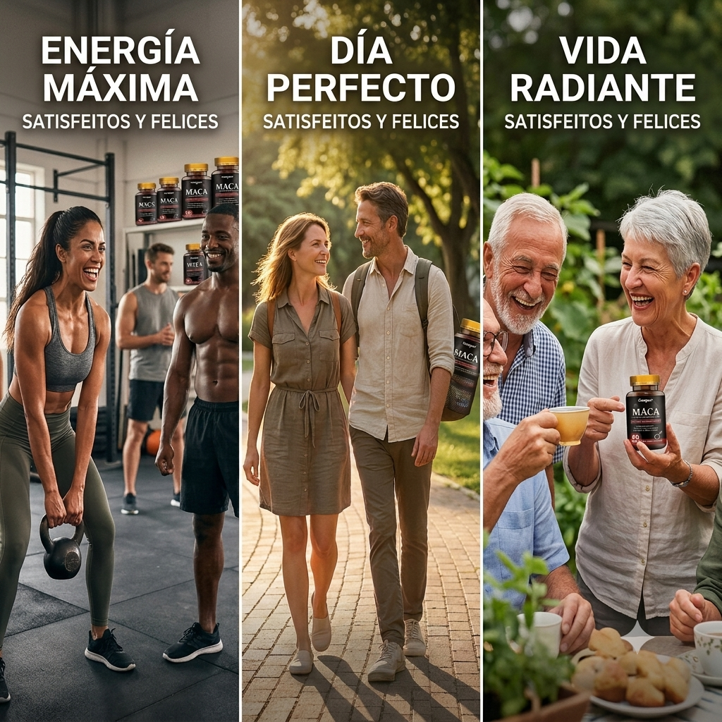 Suplemento de Maca 1900 mg Extra Fuerte - 60 Cápsulas