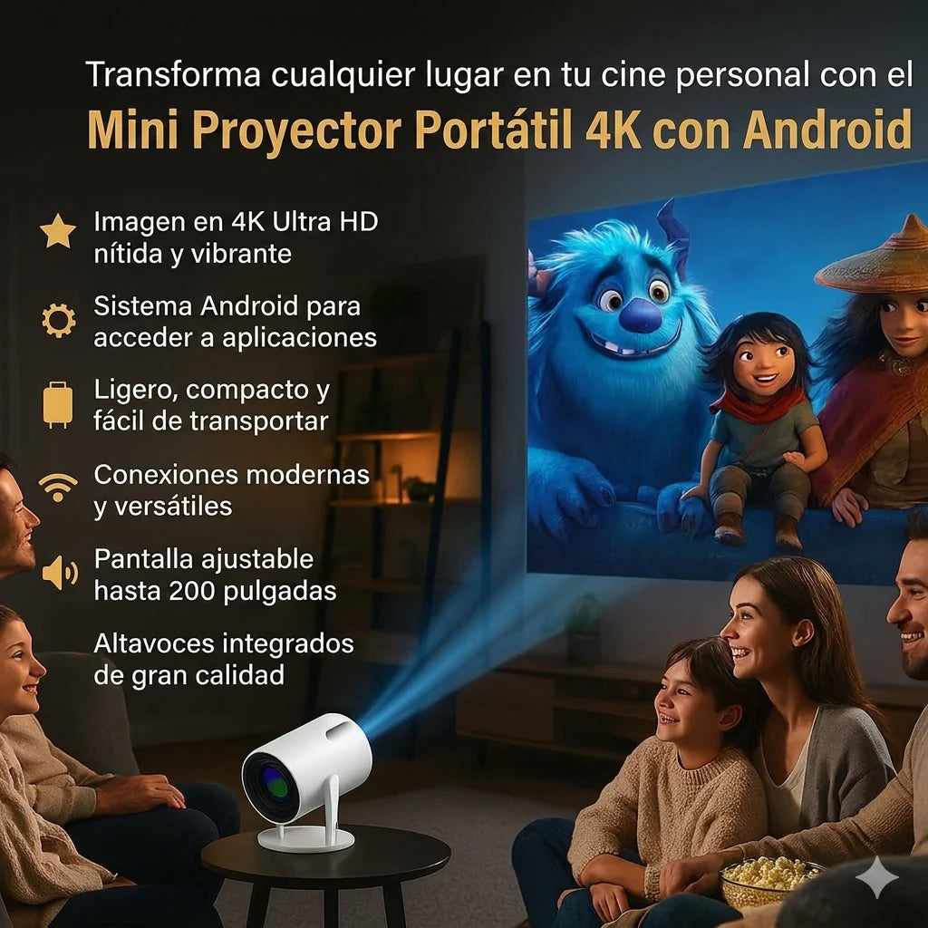 Proyector portátil ultra HD