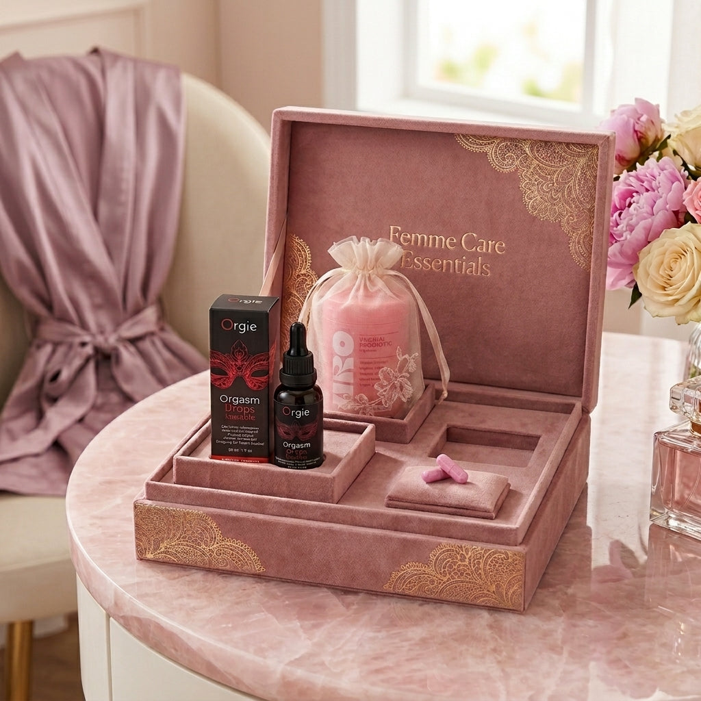 Kit Femme Care Essentials  - Probiótico Vaginal (60 cápsulas ) + Gel Íntimo Estimulante