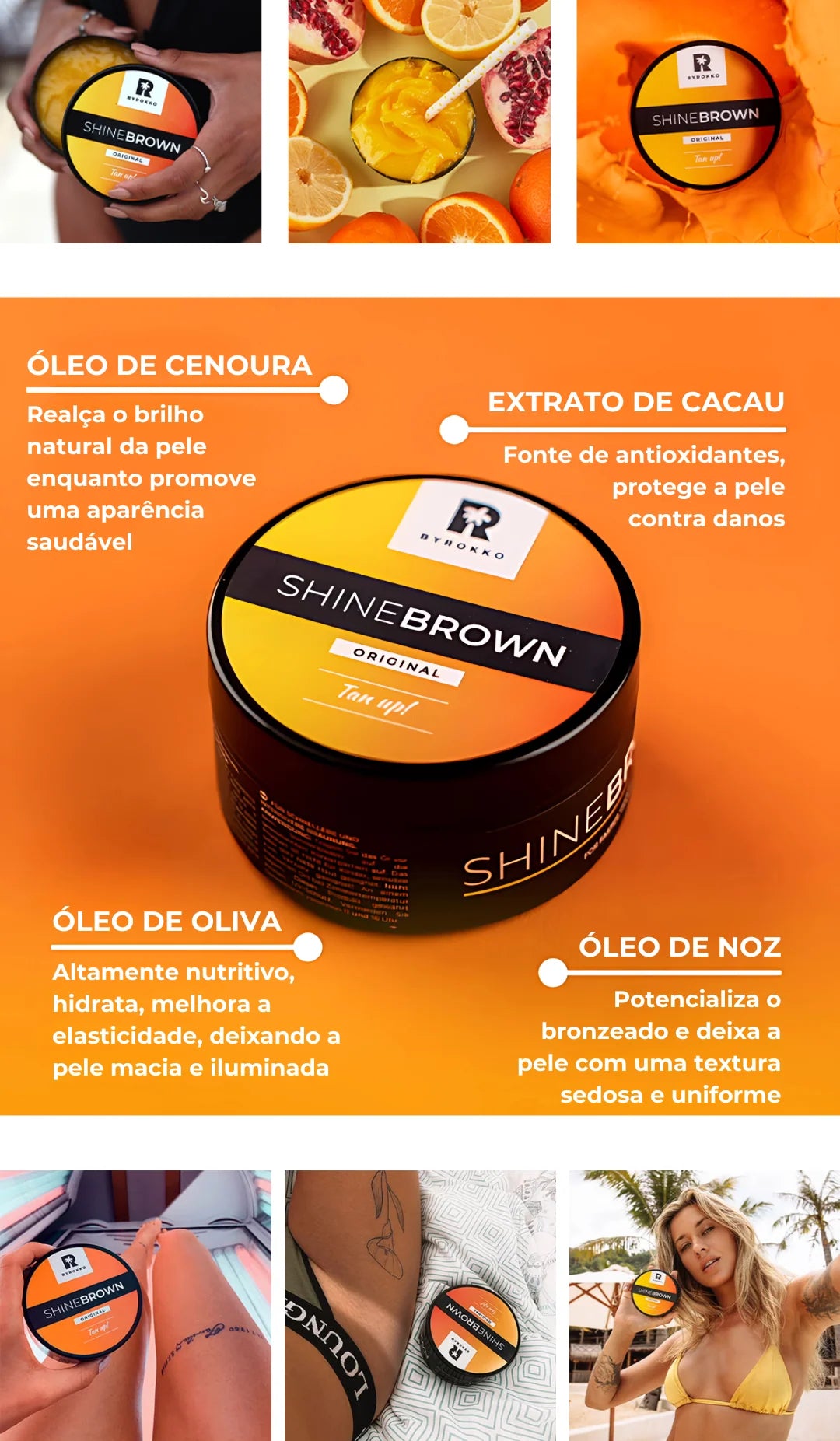 Shine Brown bronceador corporal 100g