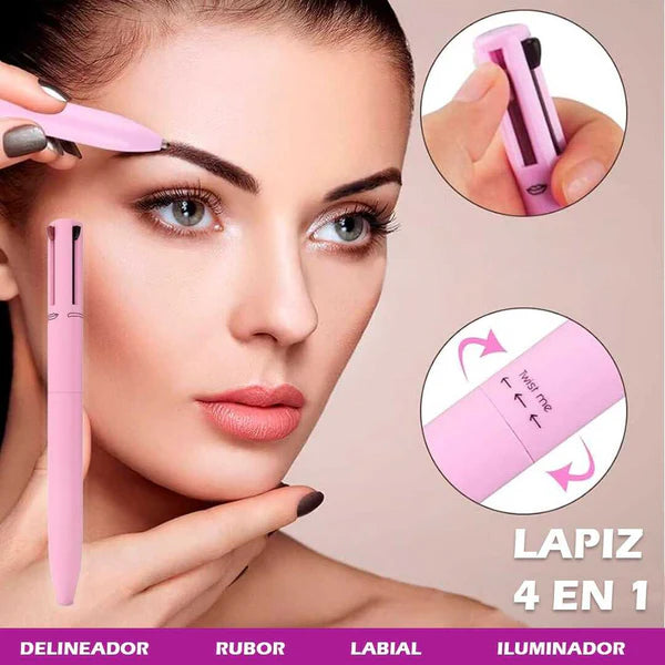 Kit depilación facial + Lápiz de Maquillaje 4 en 1